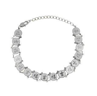 Sterling Silver Lucky Coin Bracelet-9