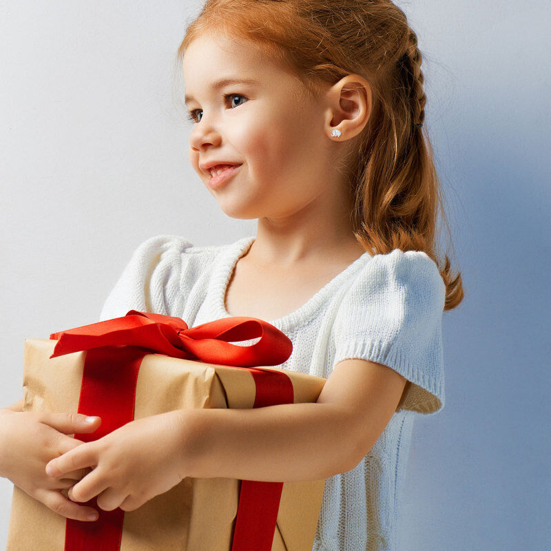 Sterling Silver Cubic Zirconia & Opal Elephant Stud Earrings-3