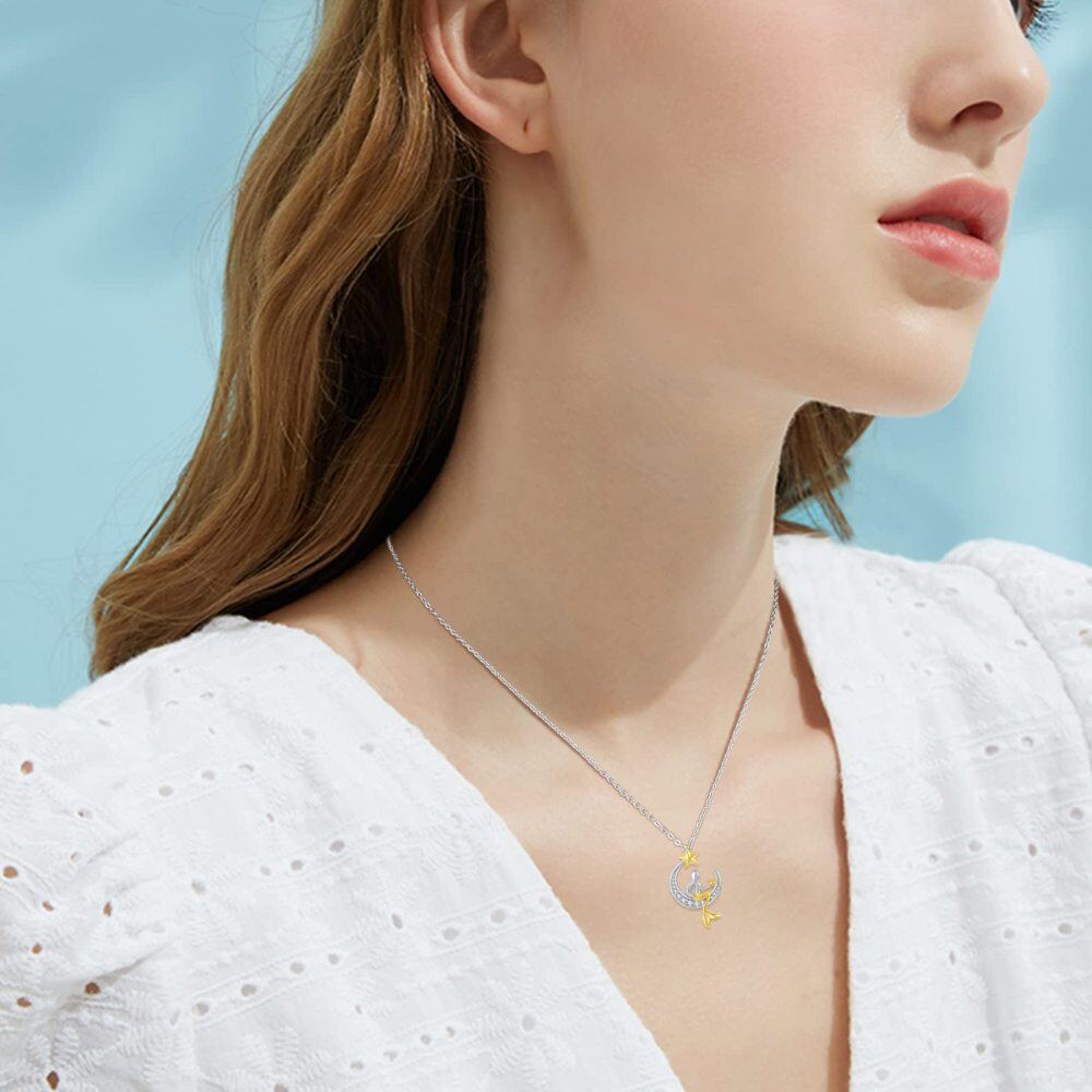 Sterling Silver Mermaid Pendant Necklace-2