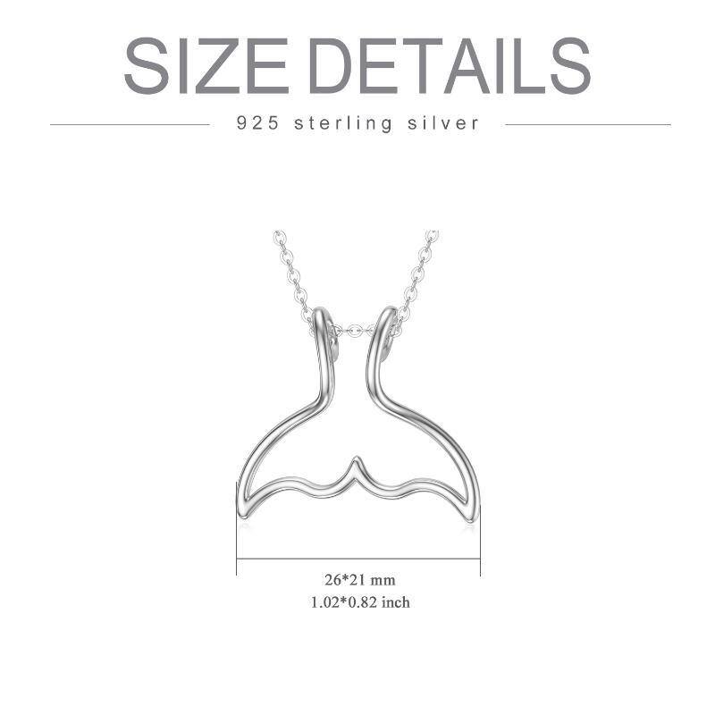 Sterling zilveren zeemeermin staart & ring houder hanger ketting-5