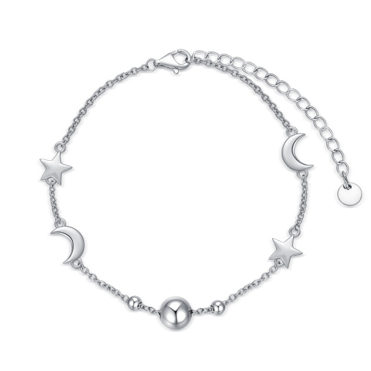 Armband mit Mondanhänger aus Sterlingsilber