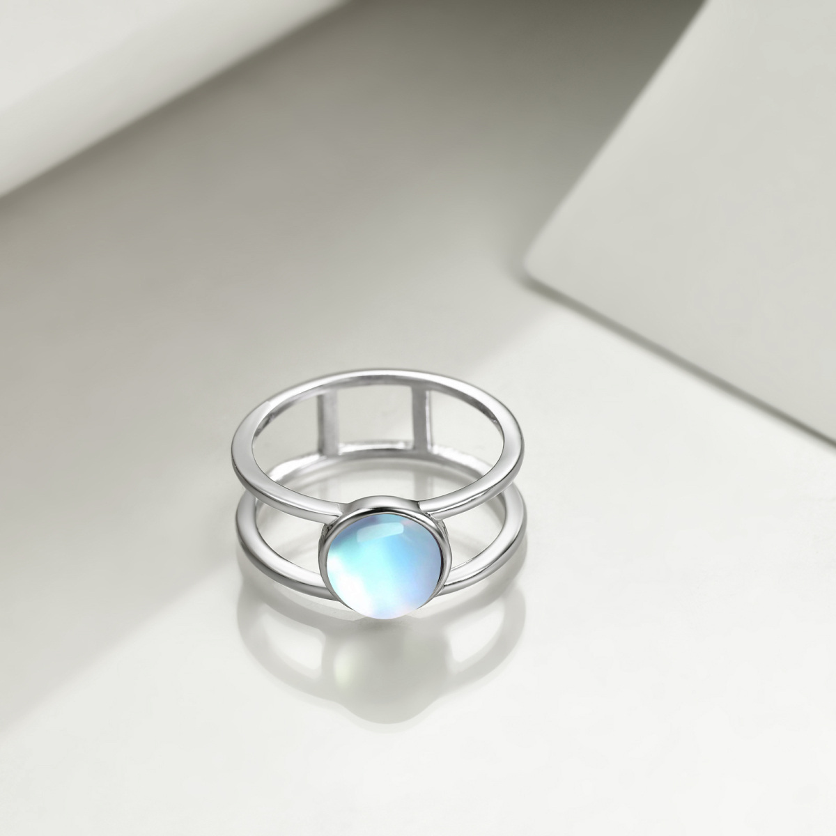 Sterling Silver Moonstone Ring-3