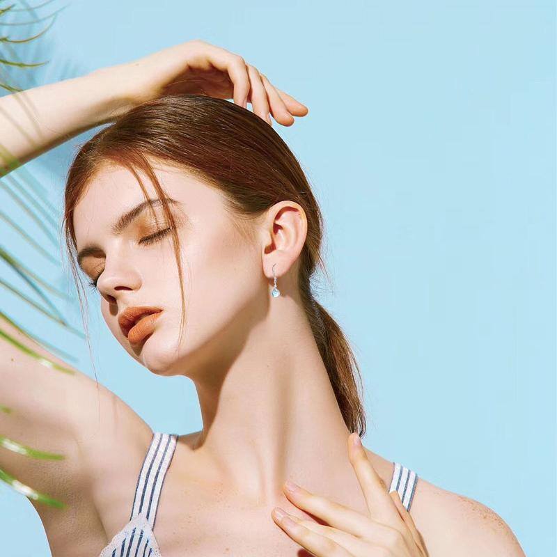 Sterling Silver Moonstone Tree Of Life Lever-back Earrings-3