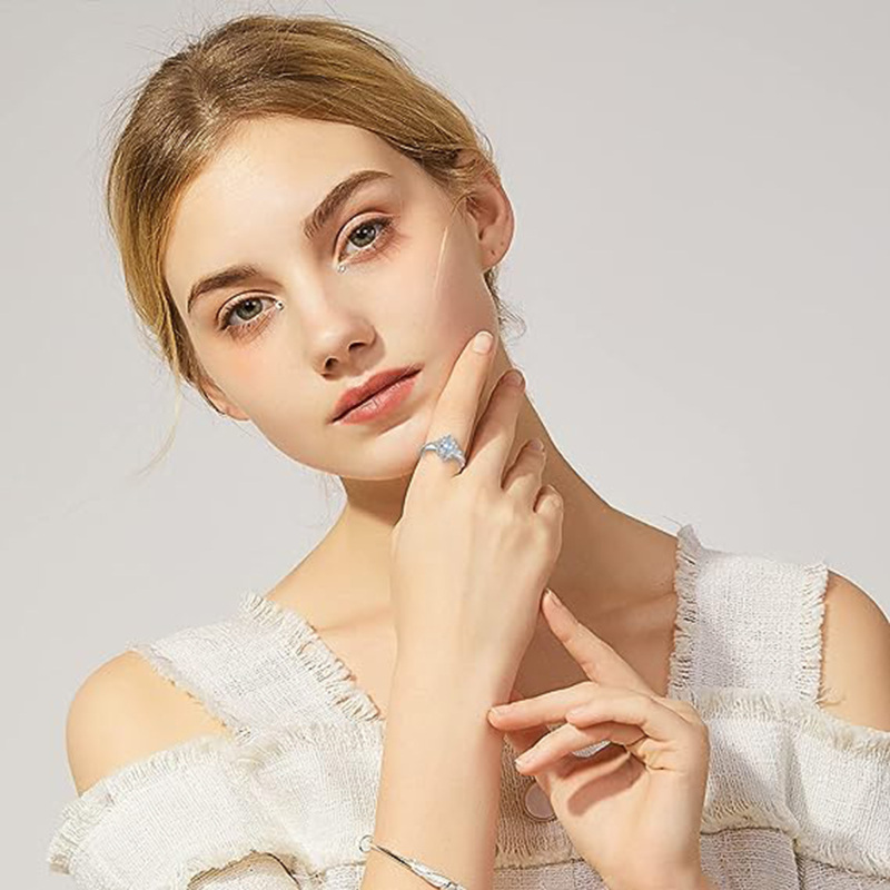 Sterling Silver Moonstone Witches Knot Ring-2