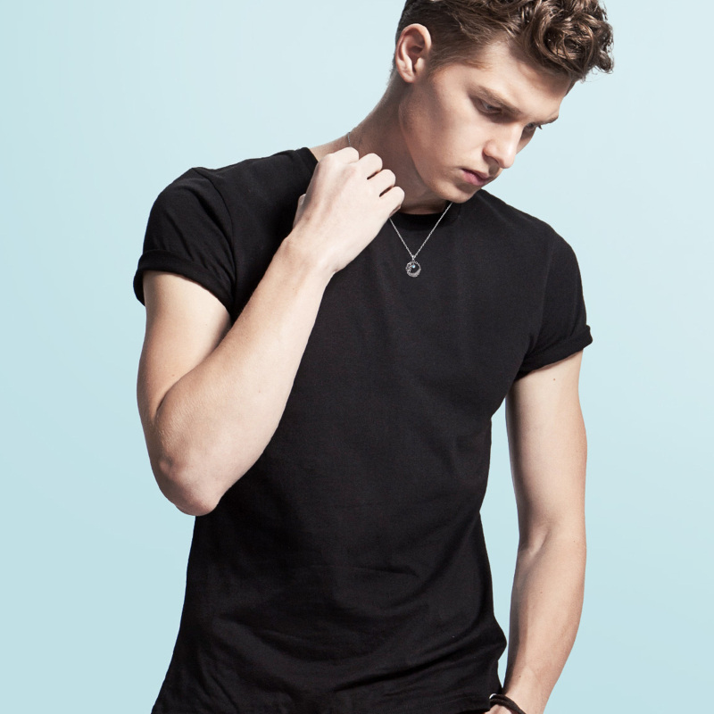 Sterling Silver Moonstone Wolf Pendant Necklace-3