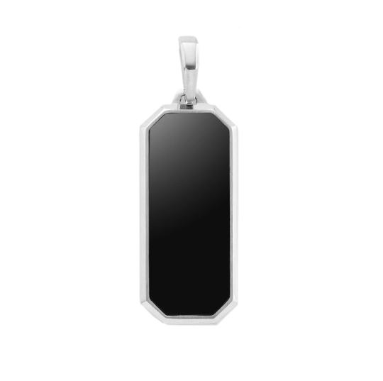 Sterling Silver Onyx Beverly Pendant