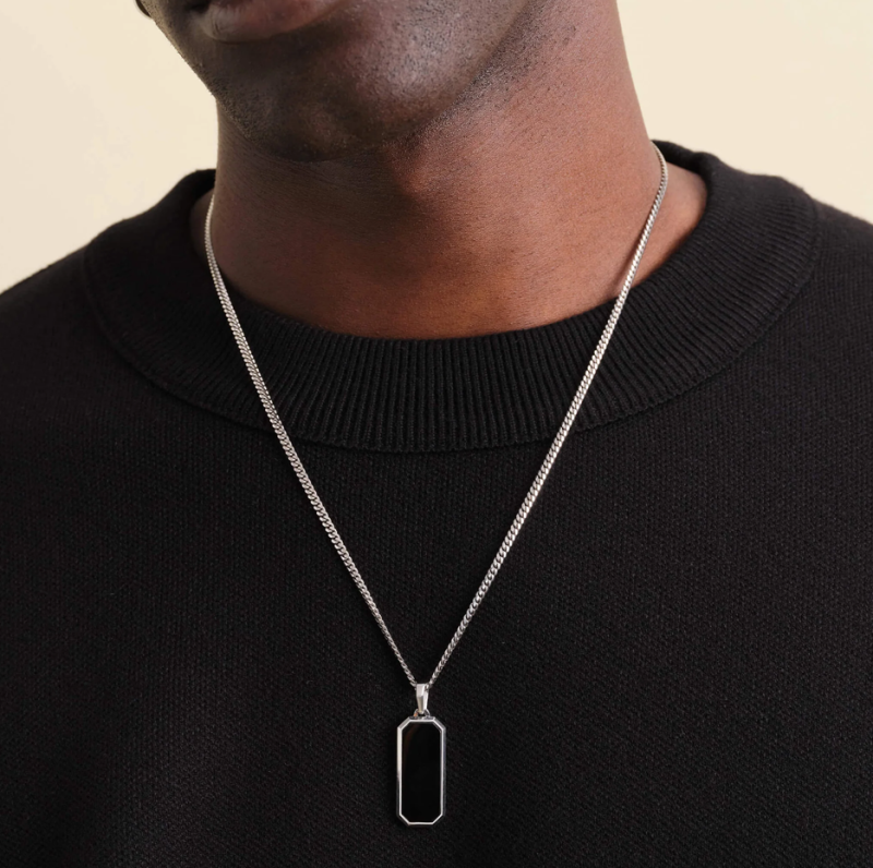 Beverly-Anhänger aus Sterlingsilber mit Onyx-2