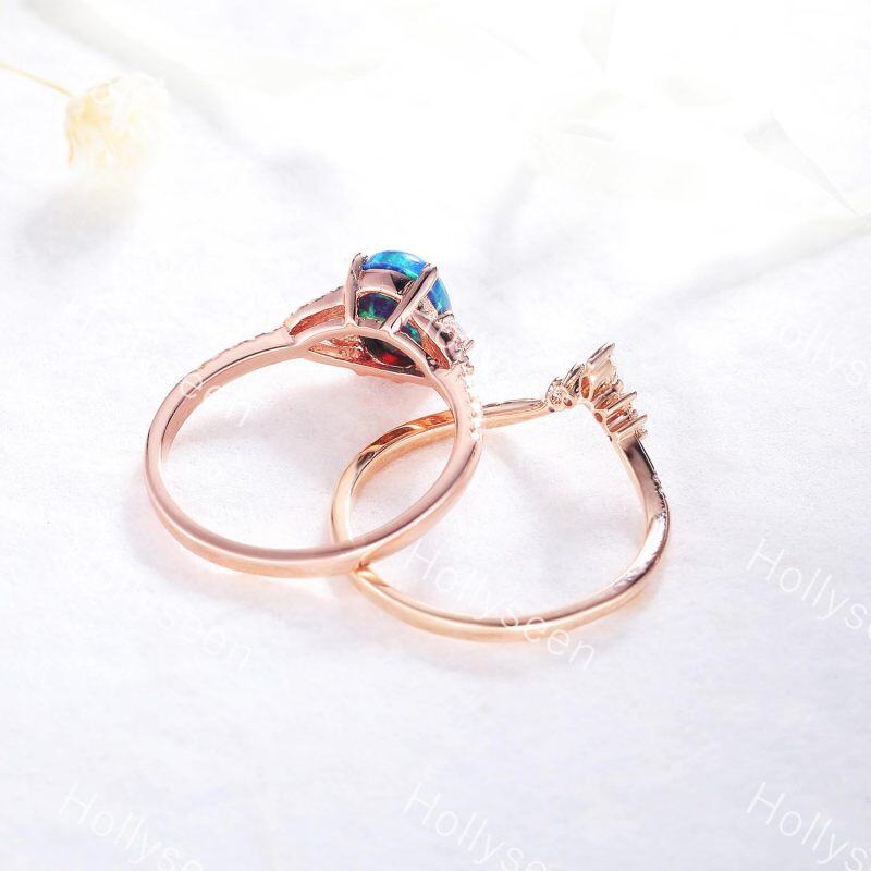 Srebrny pierścionek z owalnym opalem-3