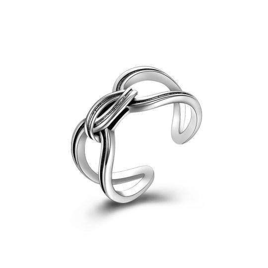 Bague ouverte en argent sterling