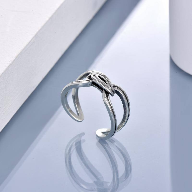 Sterling Silver Open Ring-3