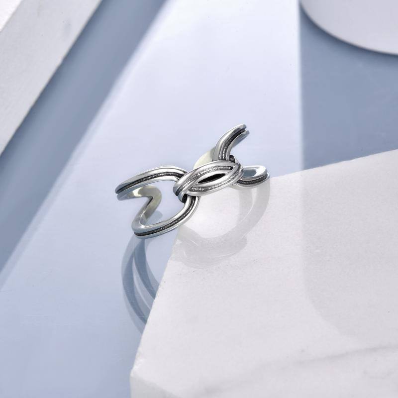 Sterling Silver Open Ring-4
