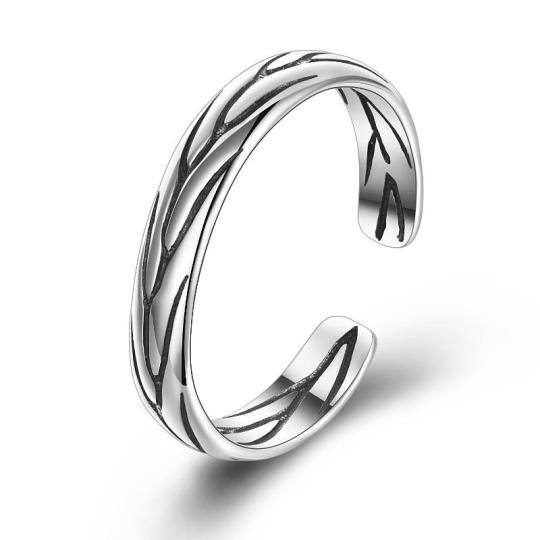 Sterling zilveren open ring