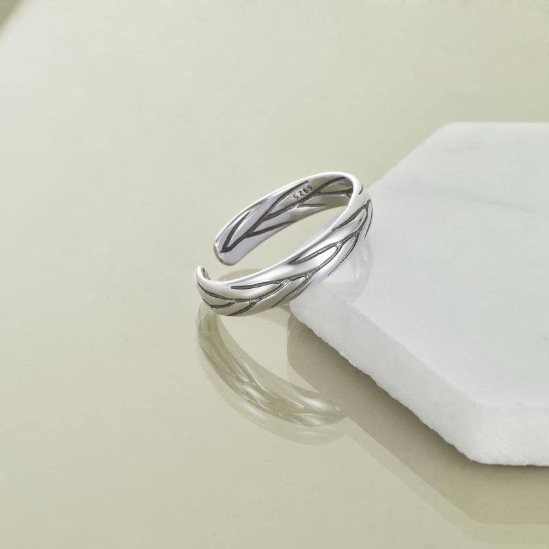 Sterling Silver Open Ring-4