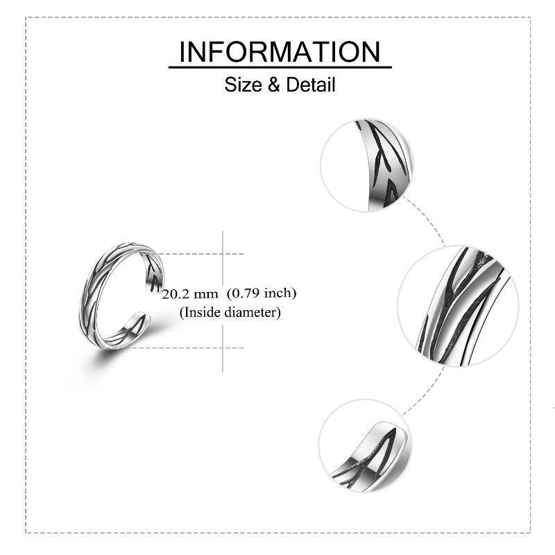 Sterling Silver Open Ring-6