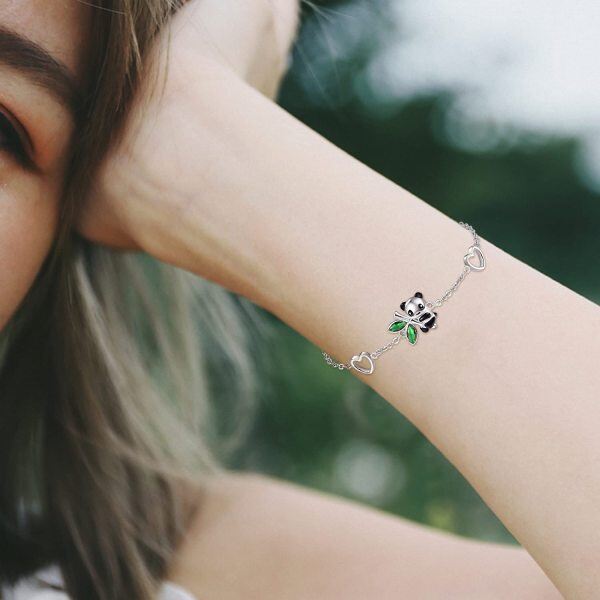 Bracciale Colibrì Argento 925 - Gioiello Donna Con Girasole E Zirconi - YFN - Regalo Per Mamma, Moglie