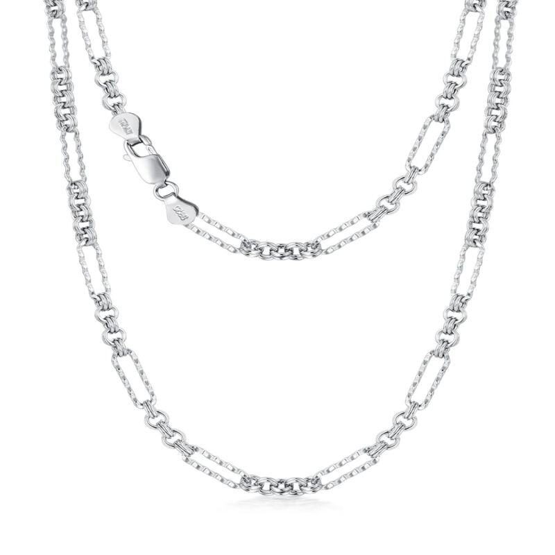 Sterling Silver Paperclip Chain Necklace