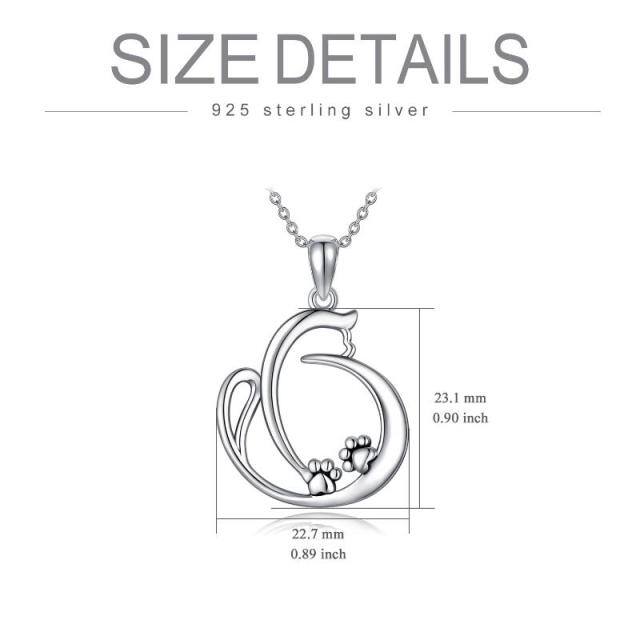 Sterling zilveren hanger ketting-5