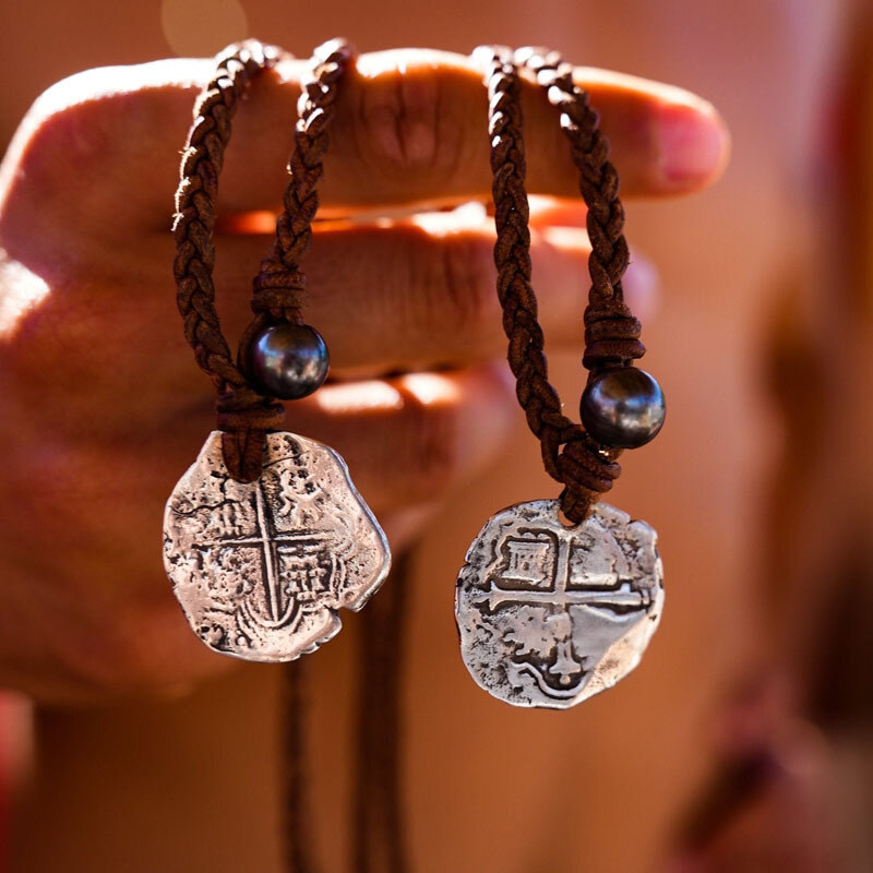 Collier avec pendentif en argent sterling et perle Allah-3