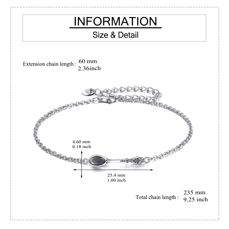 Sterling Silver Charm Bracelet-5