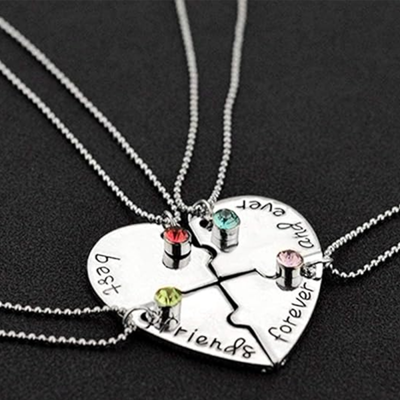 Naszyjnik z wisiorkiem ze srebra próby 925 z cyrkonią sześcienną-3