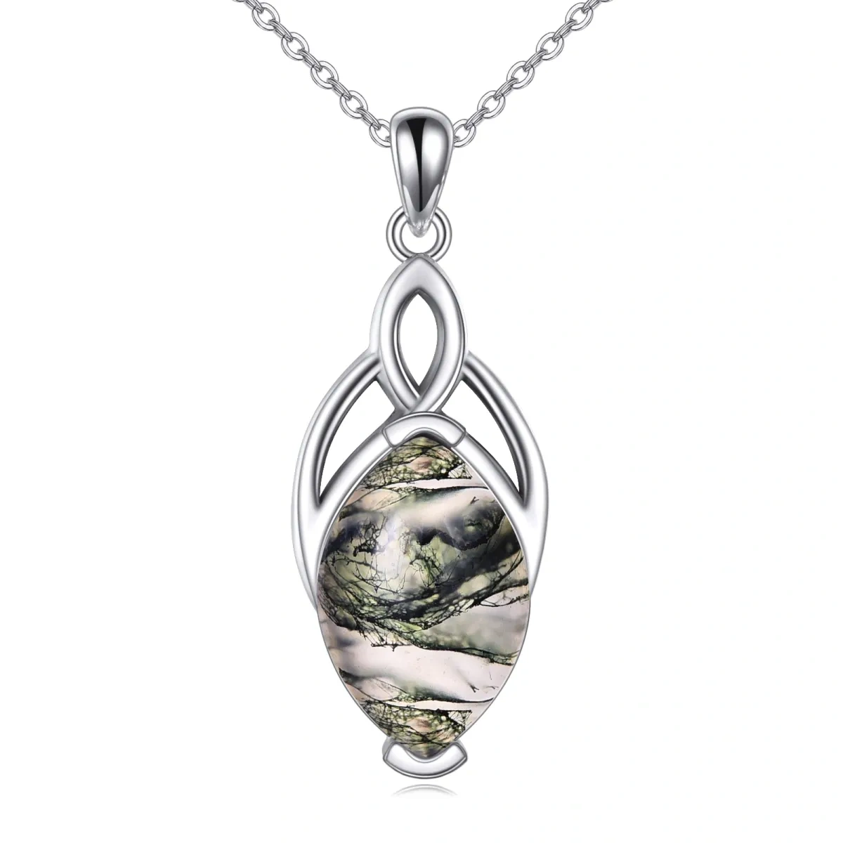 Sterling Silver Pendant Necklace-1