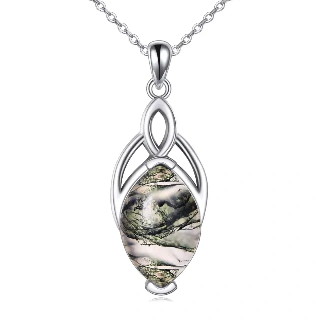 Collana con ciondolo in argento sterling-1