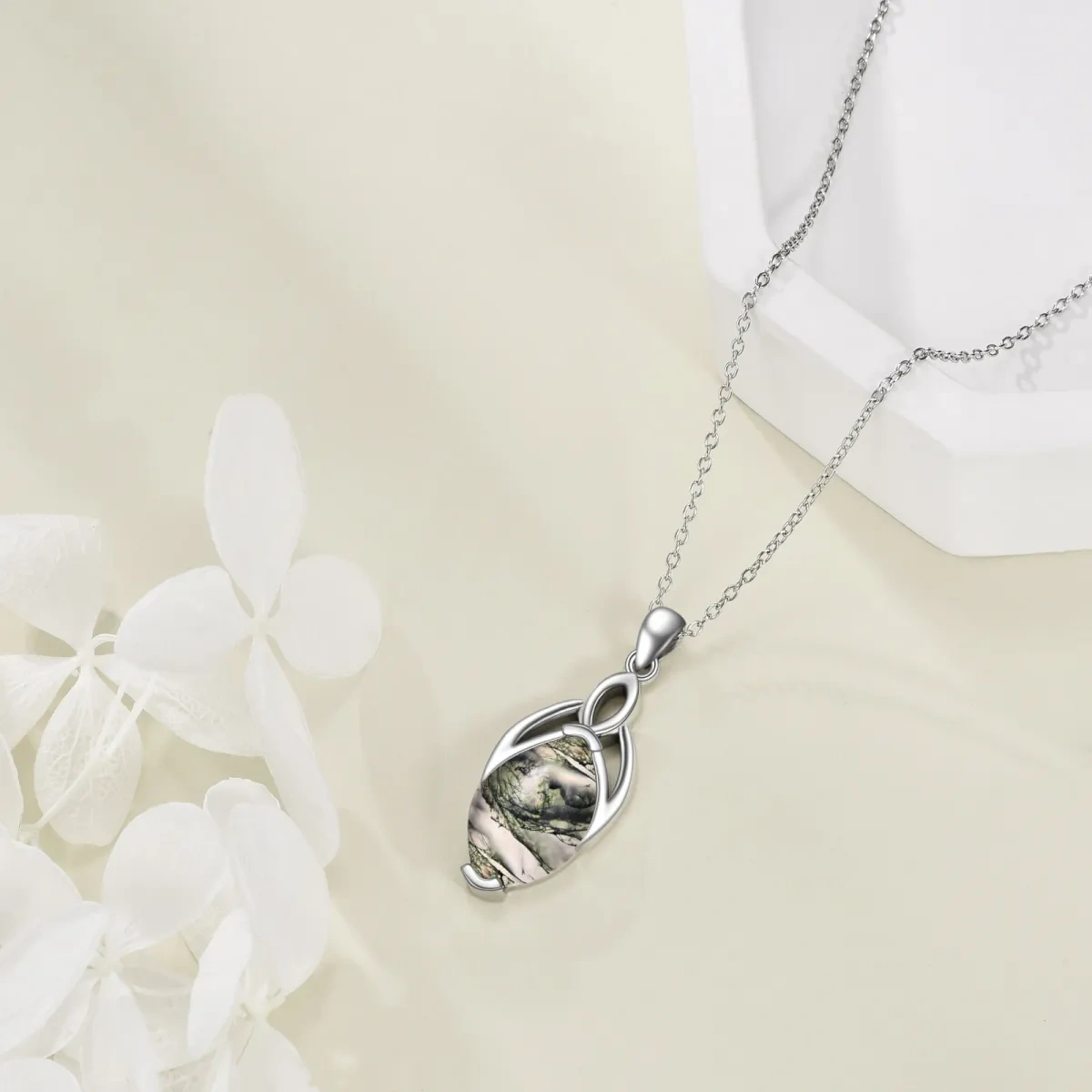 Sterling Silver Pendant Necklace-3