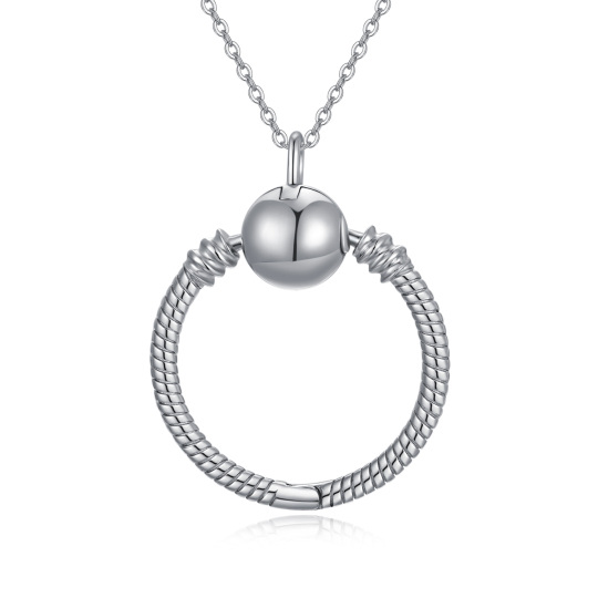 Sterling Silver Ball Pendant Necklace