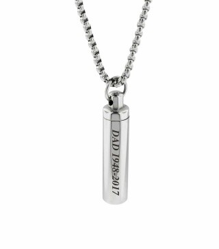 Sterling Silver Personalized Engraving & Bar Pendant Necklace-51