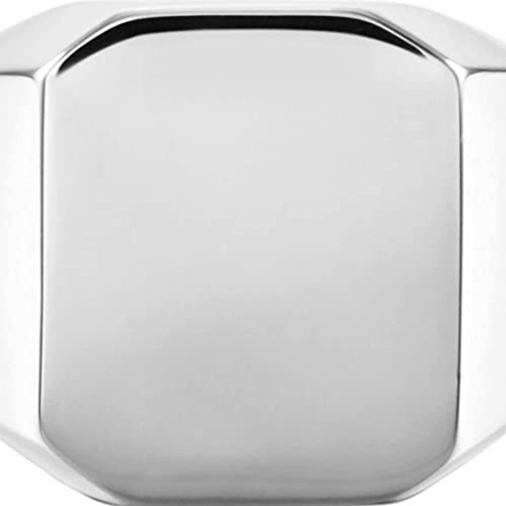 Sterling Silver Personalized Engraving & Photo Signet Ring-2