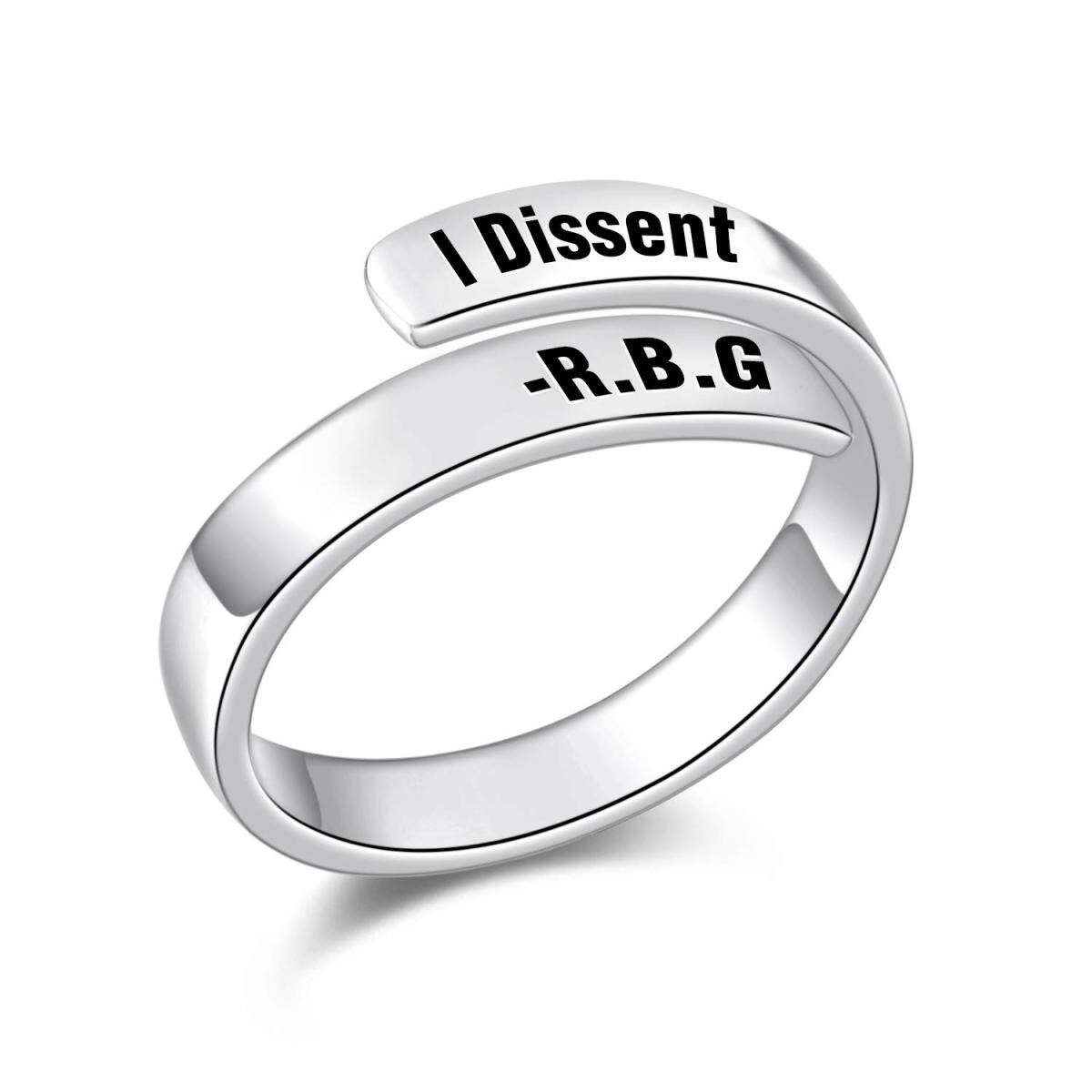 Bague en argent sterling avec gravure personnalisée-1