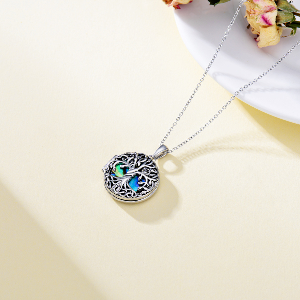 Sterling Silver Personalized Photo Locket Necklace-6