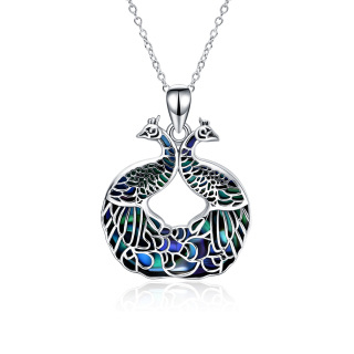 Sterling Silver Phoenix Pendant Necklace-60