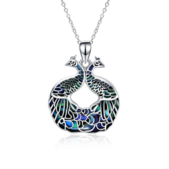 Collana con ciondolo Phoenix in argento sterling