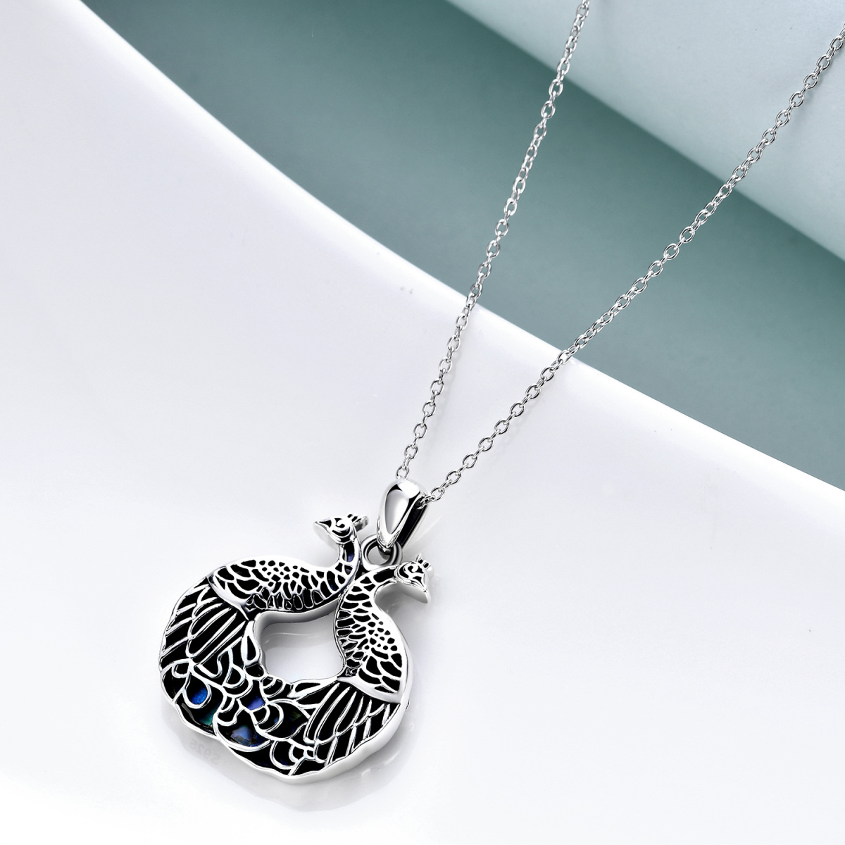 Sterling Silver Phoenix Pendant Necklace-3