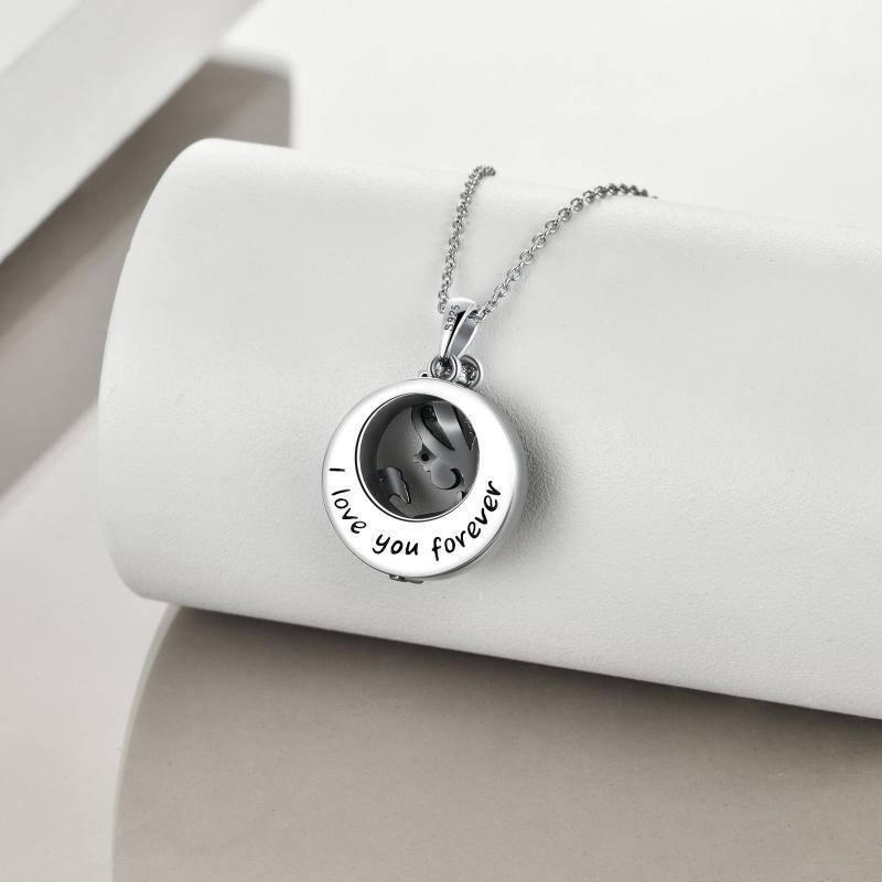 Sterling Silver Phoenix Urn Necklace for Ashes-4