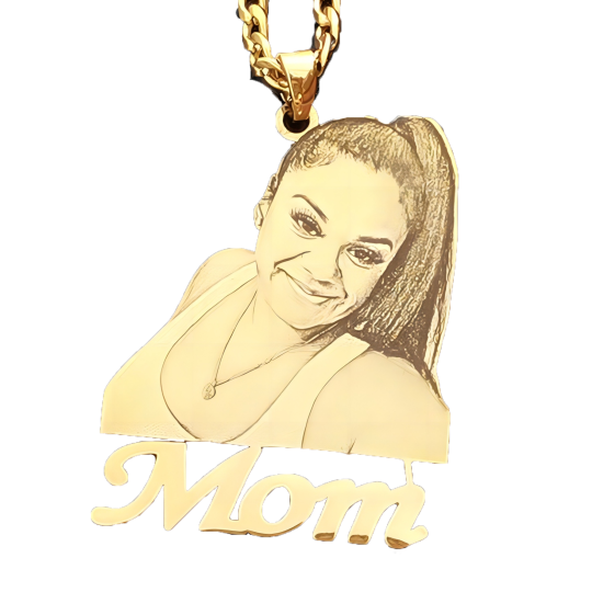 Sterling Silver Photo Customization Pendant Necklace