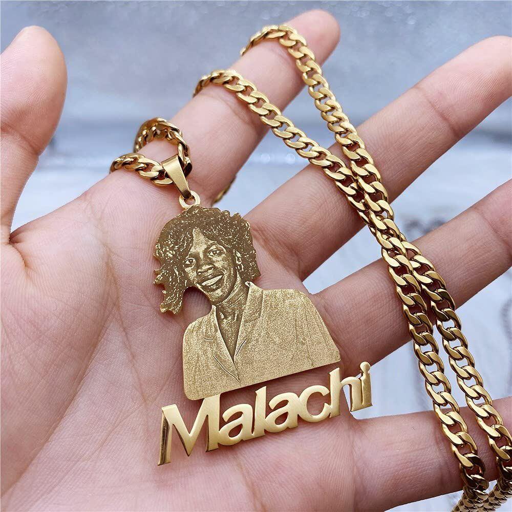 Sterling Silver Photo Customization Pendant Necklace-2