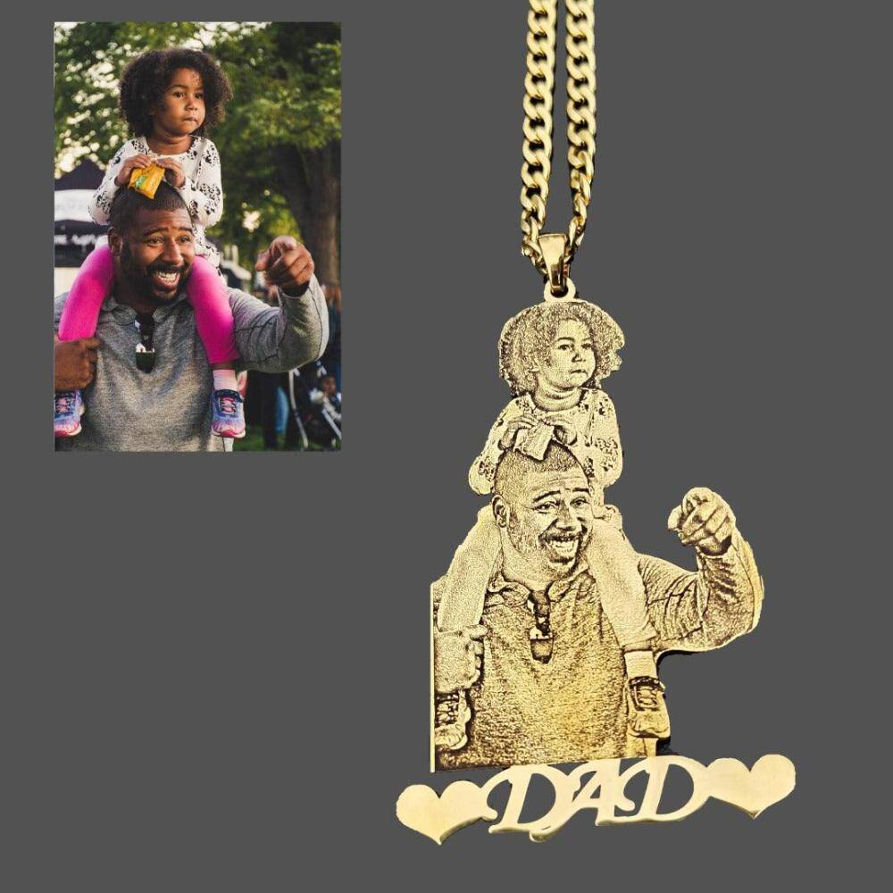 Sterling Silver Photo Customization Pendant Necklace-3