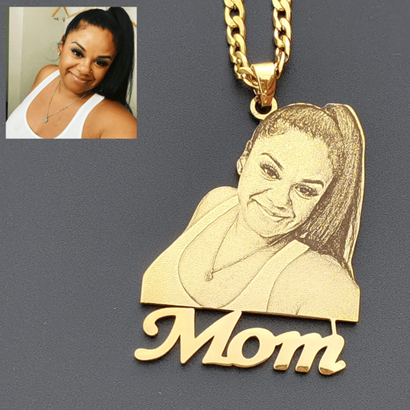 Sterling Silver Photo Customization Pendant Necklace-5