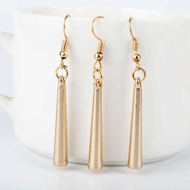 Sterling Silver with Yellow Gold Plated Drop Earrings-3