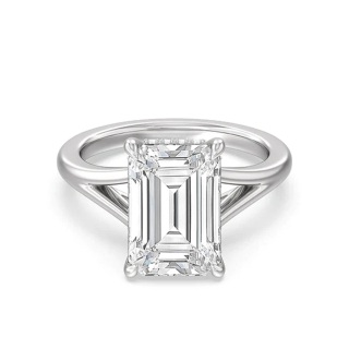 Sterling Silver Princess-square Shaped Moissanite Square Ring-35