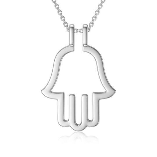 Collana con ciondolo porta-anelli in argento sterling