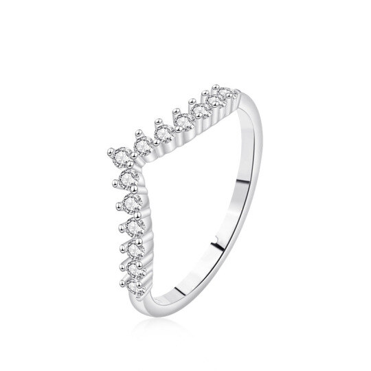 Sterling Silver Cubic Zirconia Ring