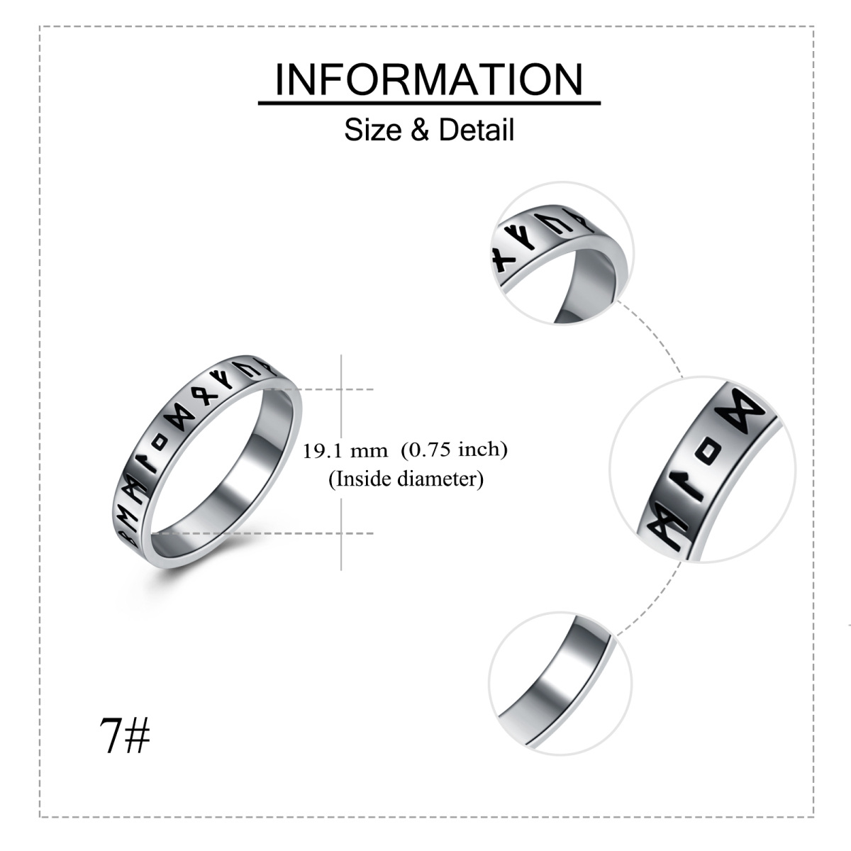 Bague en argent sterling-5