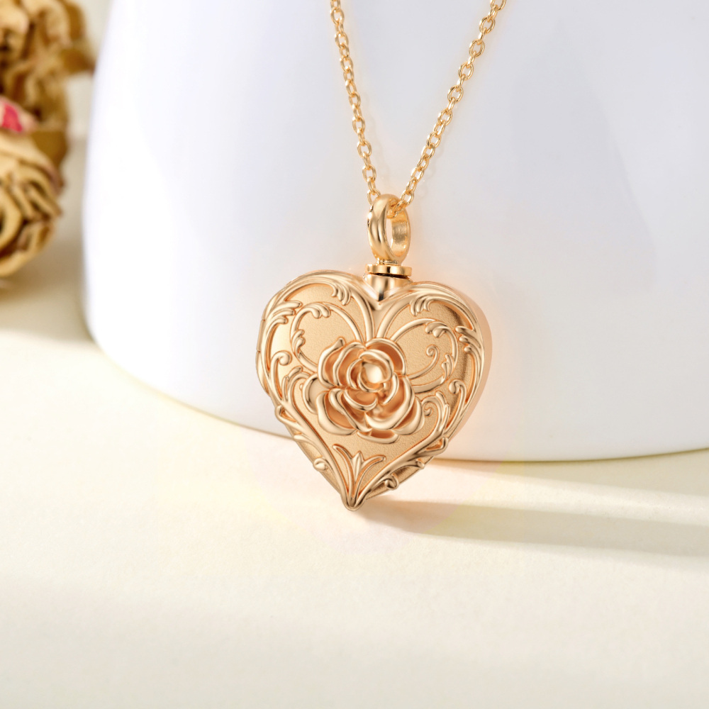 Sterling zilveren hanger met gepersonaliseerde gravure en roségouden afwerking-2