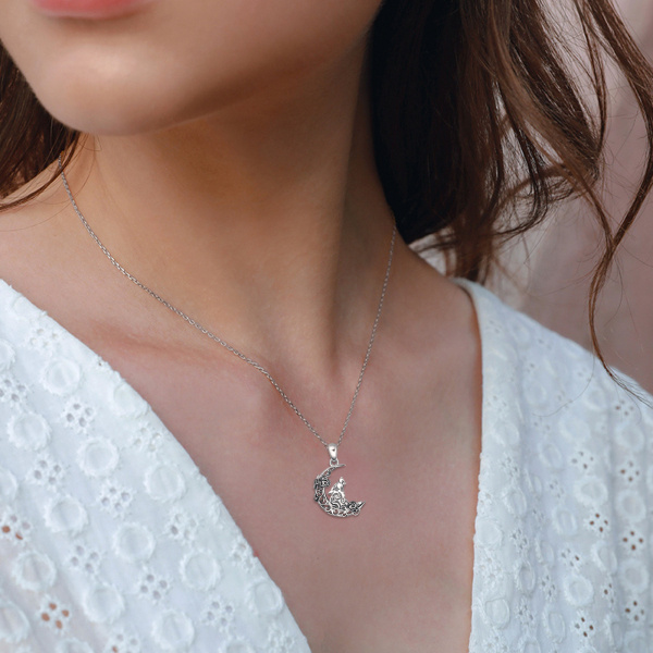 URONE Wolf, collana in argento Sterling 925, con ciondolo a forma di