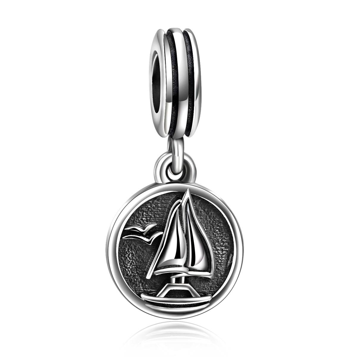 Sterling Silver Sailboat Dangle Charm-1