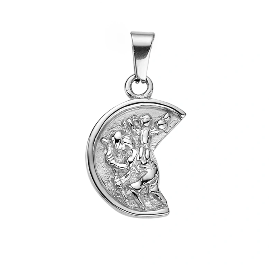 Charms colgantes de San Cristóbal en plata de ley-1