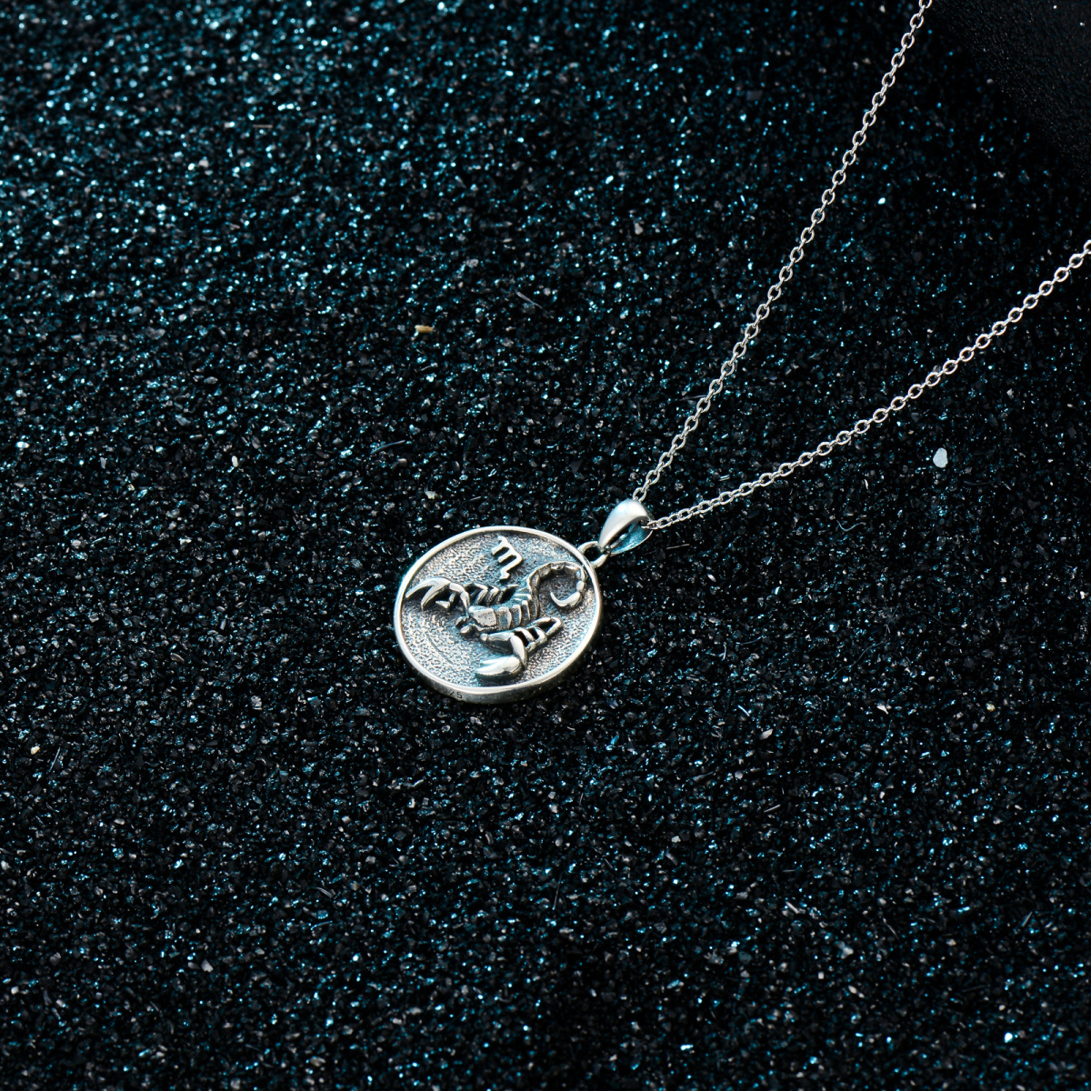 Collier en argent sterling avec pendentif Scorpion-4